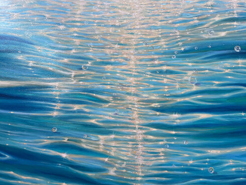 Ocean Bliss 16 by Camille Schectman, 회화 for Sale on Singulart