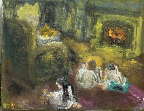 Sharing van Juan Jose Ruiz Rodríguez, Schilderij te koop op Singulart