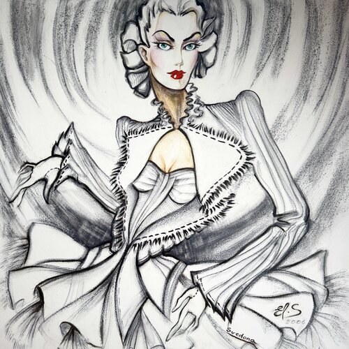 YARA - Art Couture di Elen Svedona, Pittura in vendita su Singulart