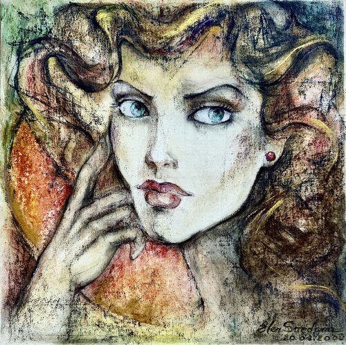 ELEN - Selbstbild di Elen Svedona, Pittura in vendita su Singulart