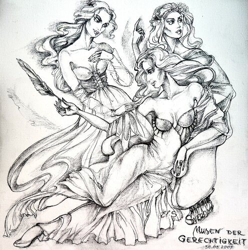 MUSEN di Elen Svedona, Disegno in vendita su Singulart
