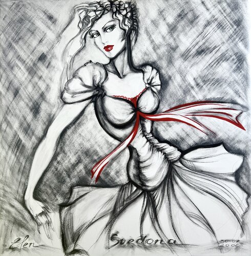 ANTHEA - Artcouture von Elen Svedona, Malerei kaufen auf Singulart