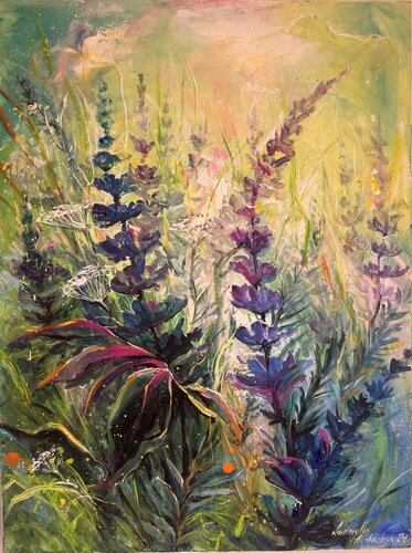 Il sussurro delle arbe by Liudmyla Horbachyk, Painting for Sale on Singulart