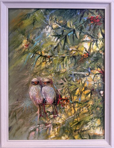 Due nel silenzio van Liudmyla Horbachyk, Schilderij te koop op Singulart