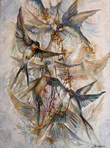 Danza della libertà by Liudmyla Horbachyk, Painting for Sale on Singulart