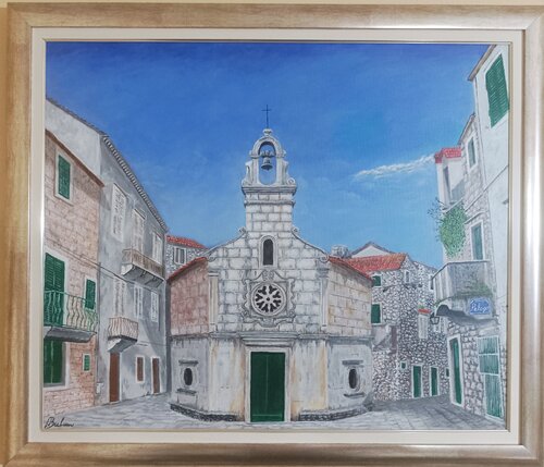Saint John Island Hvar - Croatia de Neno Bulum, Pintura a la venta en Singulart