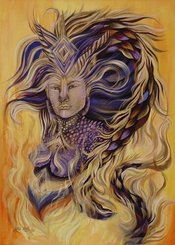 FUEGO van Lina Arias, Schilderij te koop op Singulart