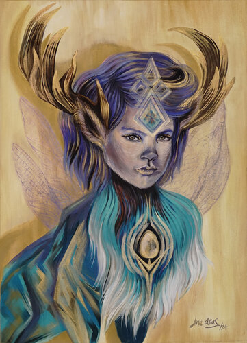 Venado Azul van Lina Arias, Schilderij te koop op Singulart