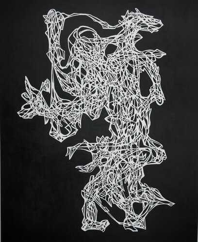 Wipe and Dove by Uomo Nero, 油畫 for Sale on Singulart