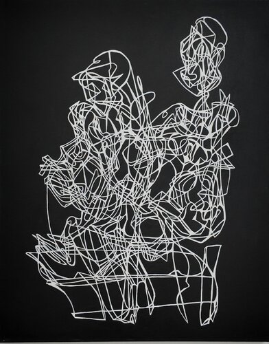Park Bench Peace by Uomo Nero, 油畫 for Sale on Singulart