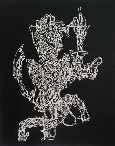 Fuck Freedom by Uomo Nero, 油畫 for Sale on Singulart