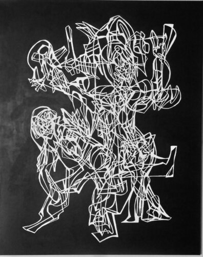 Protection by Uomo Nero, 油畫 for Sale on Singulart