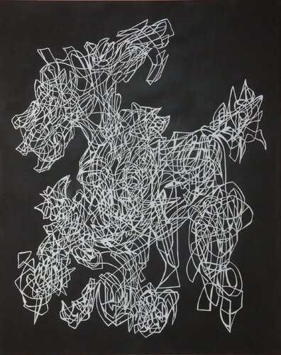Fire Horse par Uomo Nero, Peinture en vente sur Singulart