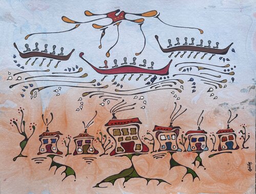 Regatta by Guliz Elliott, Painting for Sale on Singulart