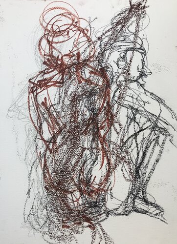 AKT ICH und DU di Andrea Holl, Pittura in vendita su Singulart