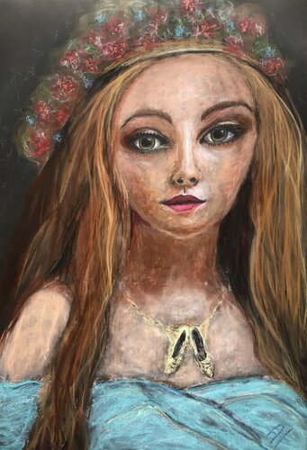 HEDWIG, DIE HEILIGE di Andrea Holl, Pittura in vendita su Singulart