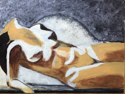AKT WEISSE SONNE di Andrea Holl, Pittura in vendita su Singulart