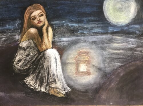 WARTEN AUF … di Andrea Holl, Pittura in vendita su Singulart