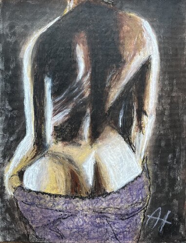 AKT LILA van Andrea Holl, Schilderij te koop op Singulart
