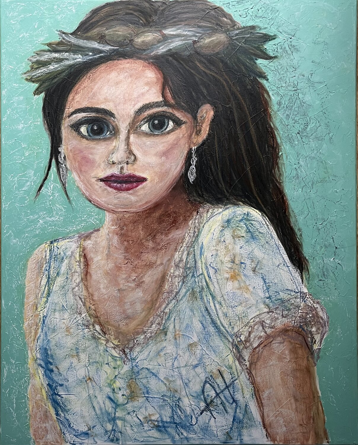 Olivia Black Andrea Holl Original painting for sale