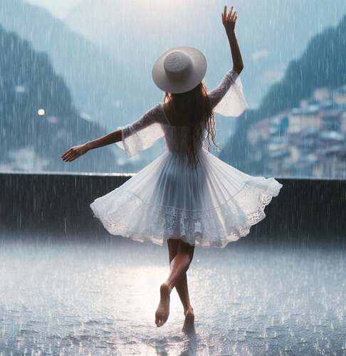 "Dancing In The Rain" von Michael Lebed, Digital kaufen auf Singulart