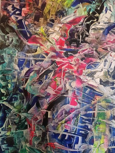 Geologia colorata di Emanuele Piccinelli, Pittura in vendita su Singulart