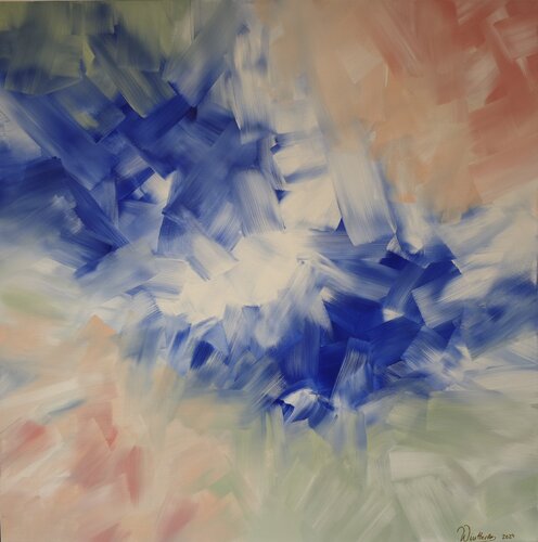 Farbentanz 2 van Nicole Wintterle, Schilderij te koop op Singulart