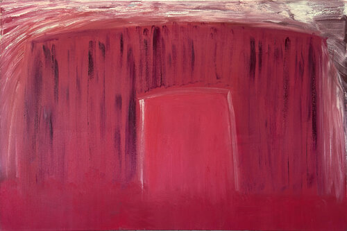 Pink House at Low Tide de Laura Taylor, Pintura a la venta en Singulart