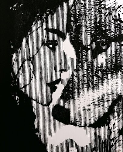 Between Two Selves by Bitazola-artist Zolfaghari, Painting for Sale on Singulart