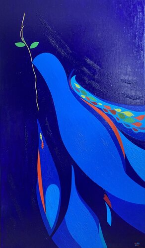 Oiseau de Paix von Marie Eve Kia, Malerei kaufen auf Singulart