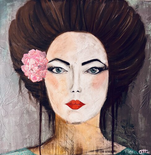 Geisha de Simone Berrer-Haydvogl, Pintura a la venta en Singulart