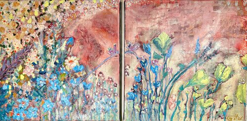 When the Garden Appeared di Simone Berrer-Haydvogl, Pittura in vendita su Singulart