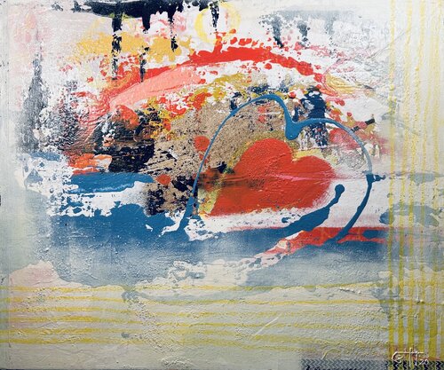 What Remains Unspoken van Simone Berrer-Haydvogl, Schilderij te koop op Singulart