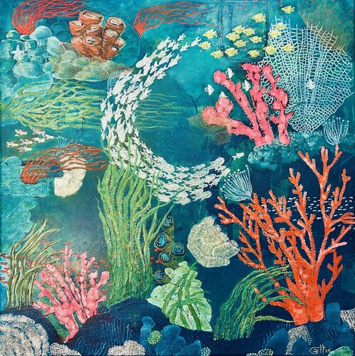 Where Life Gathers di Simone Berrer-Haydvogl, Pittura in vendita su Singulart