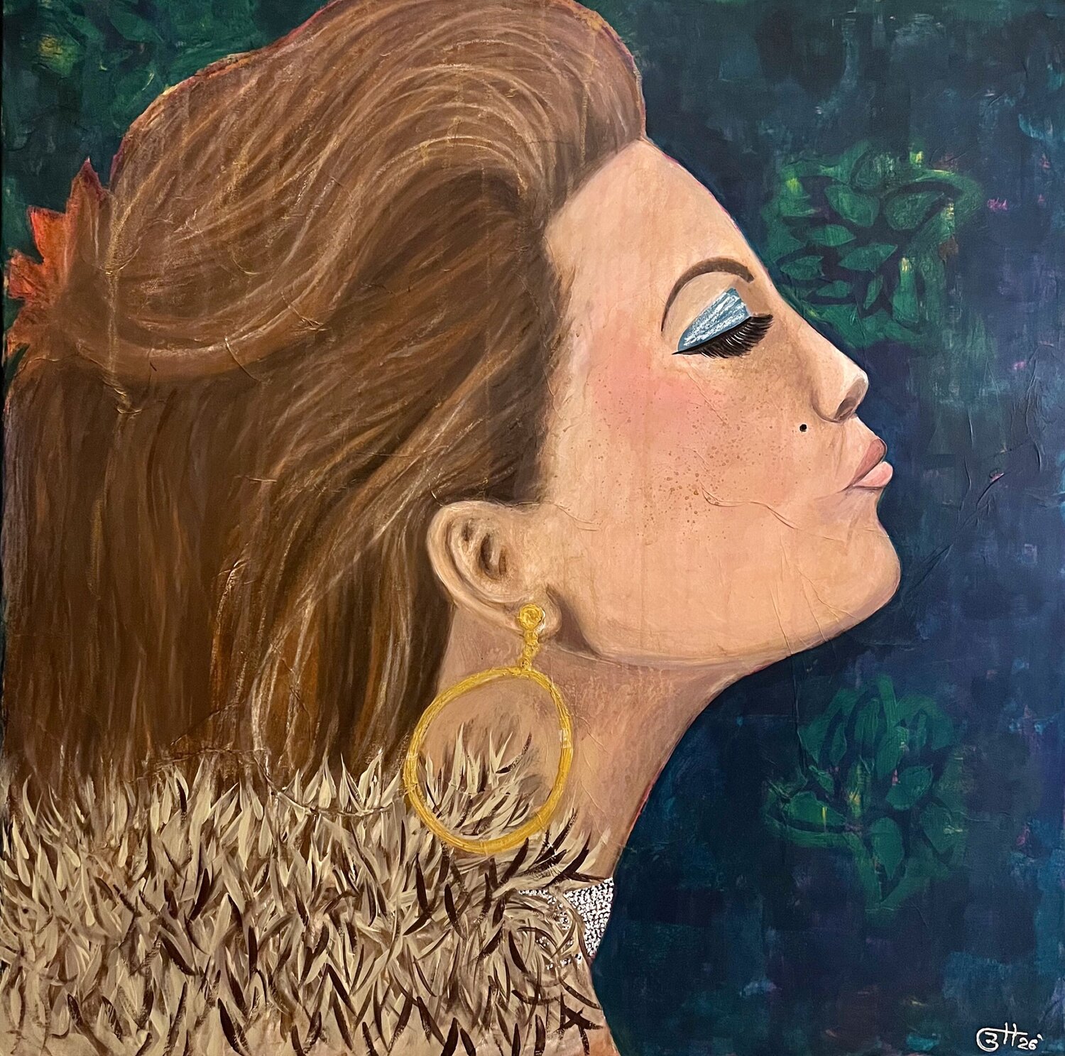 Kiss of Freedom Simone Berrer-Haydvogl Originalgemälde zu verkaufen