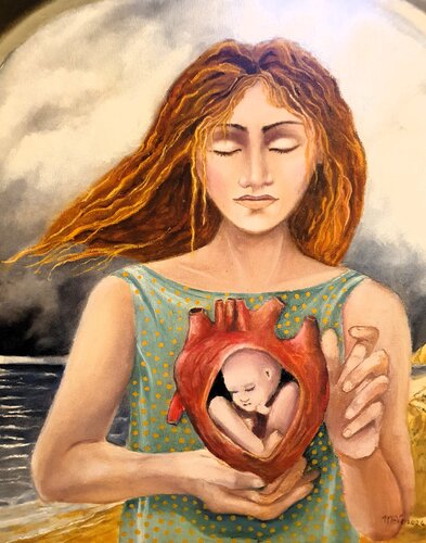 Cuore di mamma di Monica Vecchione, Pittura in vendita su Singulart