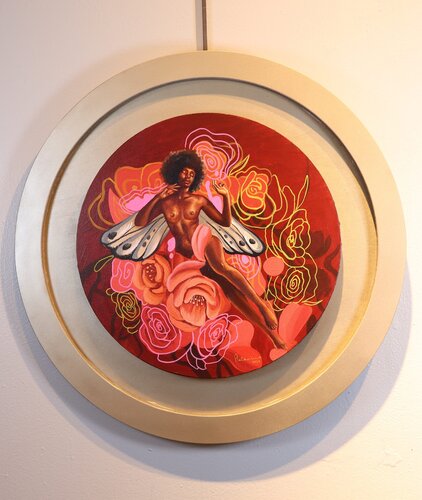 Midnight Wings by Stephany Placencio, 회화 for Sale on Singulart