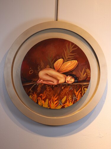 Wings at Rest by Stephany Placencio, 회화 for Sale on Singulart