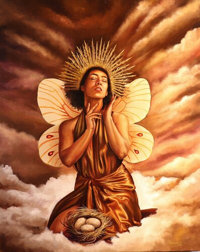 Guardian of the Nest by Stephany Placencio, 회화 for Sale on Singulart