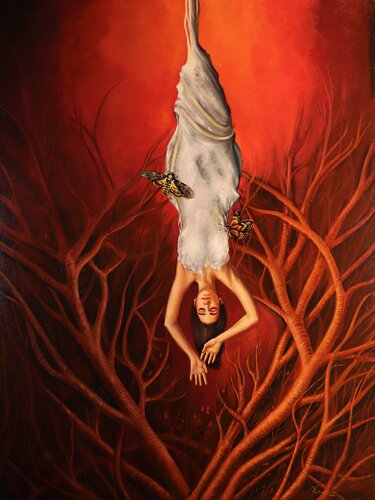 Shadows of Postpartum by Stephany Placencio, Painting for Sale on Singulart