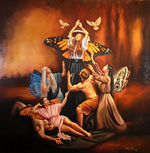Flight of Transformation by Stephany Placencio, 회화 for Sale on Singulart