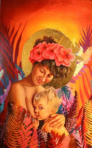 Sacred Bond by Stephany Placencio, 회화 for Sale on Singulart