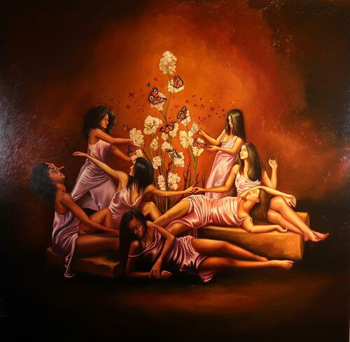 The Origin of Butterflies by Stephany Placencio, 회화 for Sale on Singulart