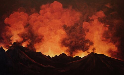 Molten Ridge van Vanessa Jongebloet, Schilderij te koop op Singulart