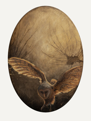 Ancient Light - Messenger de Vanessa Jongebloet, Pintura a la venta en Singulart