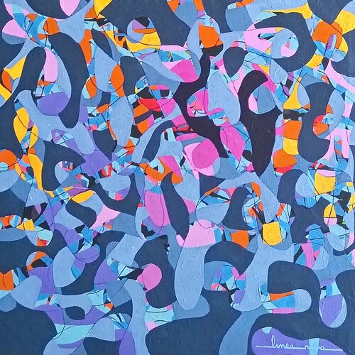Treboles Pop van Equipo Línea Viva, Schilderij te koop op Singulart