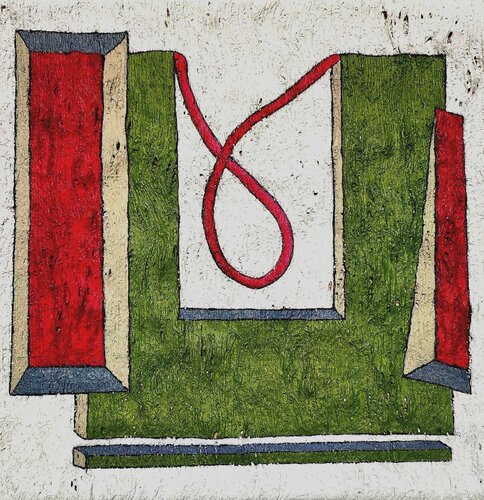 AK 151 Octobre Rose van Léon Akwadal, Schilderij te koop op Singulart