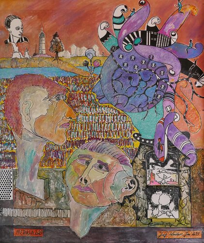 Medusa van Josef Weidner, Schilderij te koop op Singulart