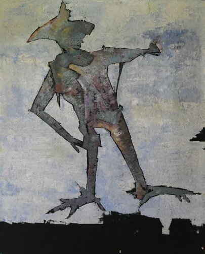 Ritter Rost geht übers Land de Josef Weidner, Pintura a la venta en Singulart