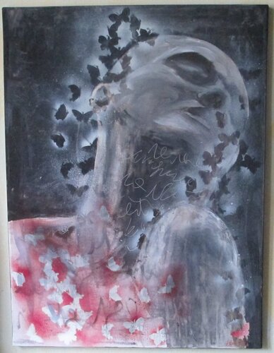 LA VITA: UN BATTITO D'ALI van Sandra Ercolani, Schilderij te koop op Singulart